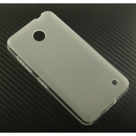 NEW CLEAR FROST RUBBERIZED TPU CANDY SKIN CASE COVER FOR NOKIA LUMIA 630