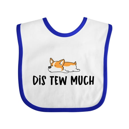 

Inktastic Napping Dis Tew Much Corgi Tan and White Gift Baby Boy or Baby Girl Bib
