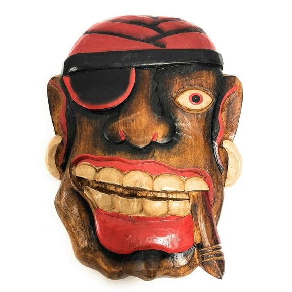 Pirate Head Wall Plaque 12" w/ Cigar - Pirate decor | #dpt525430