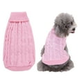thumbnail image 2 of Barhoo Warm Knitted Pet Jumper Winter Sweater Soft Comfortable Puppy Coat Jacket for Small Medium Dogs Cats Cold Weather Fashion Apparel Holiday Costume Breathable Durable Daily Wear, 2 of 9