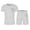 Light Gray*, variant on RUTAYY Men's Outfits Summer Tracksuit Plus Size Casual Short Sleeve Round Neck Athletic Suit Coconut Tree Print Drawstring Waist Tracksuit Trendy Trip Clothing Sets