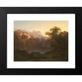 thumbnail image 2 of Alexandre Calame 14x11 Black Modern Framed Museum Art Print Titled - Mountain Scenery (1830-1847), 2 of 5