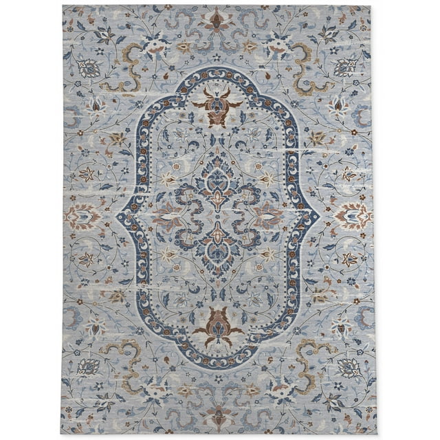Empire Blue & Grey Texture Area Rug by Kavka Designs