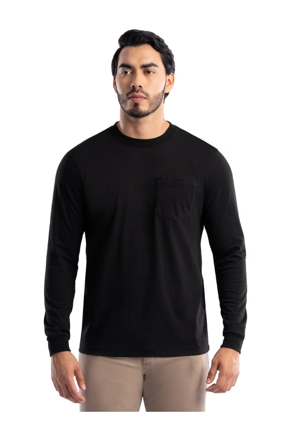 Workwear Mens Long Sleeve Core Tee, Sizes M-3XL