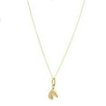 thumbnail image 3 of JewelStop 14k Yellow Gold Polished Finish Small Horse Pendant on Chain Necklace, Lobster Clasp - 18", 3 of 6