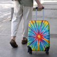 thumbnail image 3 of Colorful Rainbow Tie Dye Spiral Pattern Luggage Cover Fashion Suitcase Cover Baggage Covers Fit 25-28 Inch Luggage (Go Travel), 3 of 5