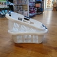 thumbnail image 4 of Rubbermaid Hip Hugger Laundry Basket FG299787WHT 3 Handle 1.5 Bushel 2 Pack, 4 of 7