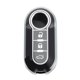 thumbnail image 1 of Funda de Llave de Coche de TPU Silicona en Negro y Plateado para Fiat 500 Cabrio/Nuova para Fiat 500C/500L/500X/600 - Funda de Control Remoto de 3 Botones, 1 of 6