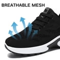 thumbnail image 3 of BERANMEY Women's Comfort Sneakers Lightweight Breathable Mesh Walking Shoes with Air Cushion for Casual Wear, 3 of 8