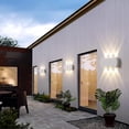 thumbnail image 1 of 6W Indoor LED Wall Light,Outdoor Wall Light IP65 Waterproof 1200LM,Modern Aluminum Wall Light 3000K Warm WhiteBlack, 1 of 5