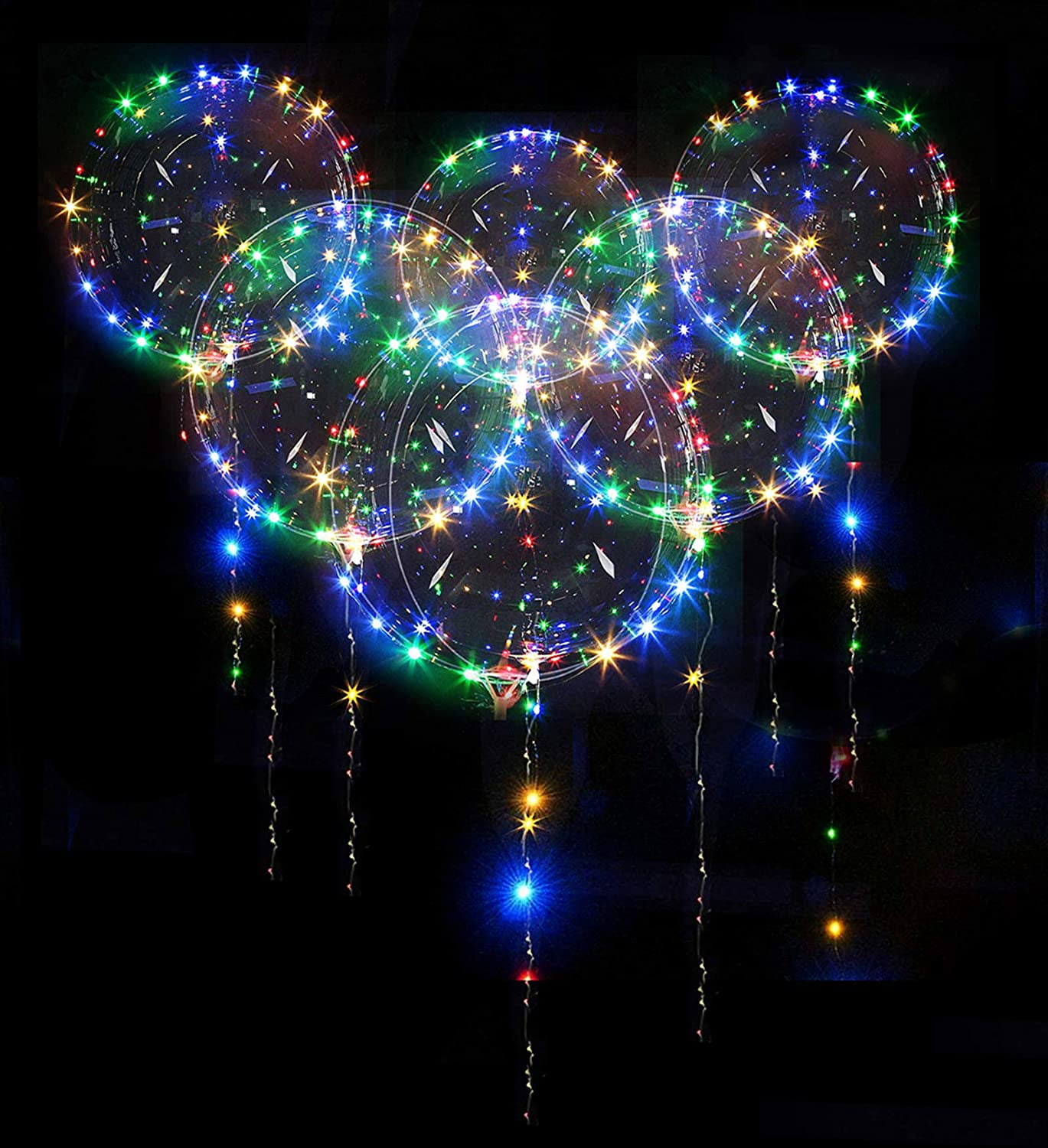 Bygytyo 20 LED Bobo Balloons, 5 Sets LED Light Up India