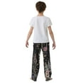 thumbnail image 5 of FORMRS Kids Pajama Pants with Pockets Size 6-8Y Boys Lounge Sleep Bottoms, Dark Flowers Pattern, 5 of 8