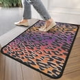 thumbnail image 4 of Purple and Orange Of Leopard Print Door Rugs,Washable Non Slip Door Mats Indoor,Decorative Door Mats,Entry Mat Indoor for Entrance,Bedroom,Kitchen,Bathroom,30"x17", 4 of 6