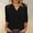 Black-Tops, variant on Inverlee Womens Scalloped V Neck Tees 3/4 Sleeve Soft Stretch Tops Summer Casual Daily Wear Blouses Blue M