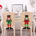 thumbnail image 3 of 2PCS Christmas Chair Cover Cute Soldier Chair Back Cap Cover Holiday Chair Cover, 3 of 10