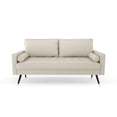 thumbnail image 7 of Pemberly Row 70" Square Arm Modern Fabric Standard Sofa in White, 7 of 7