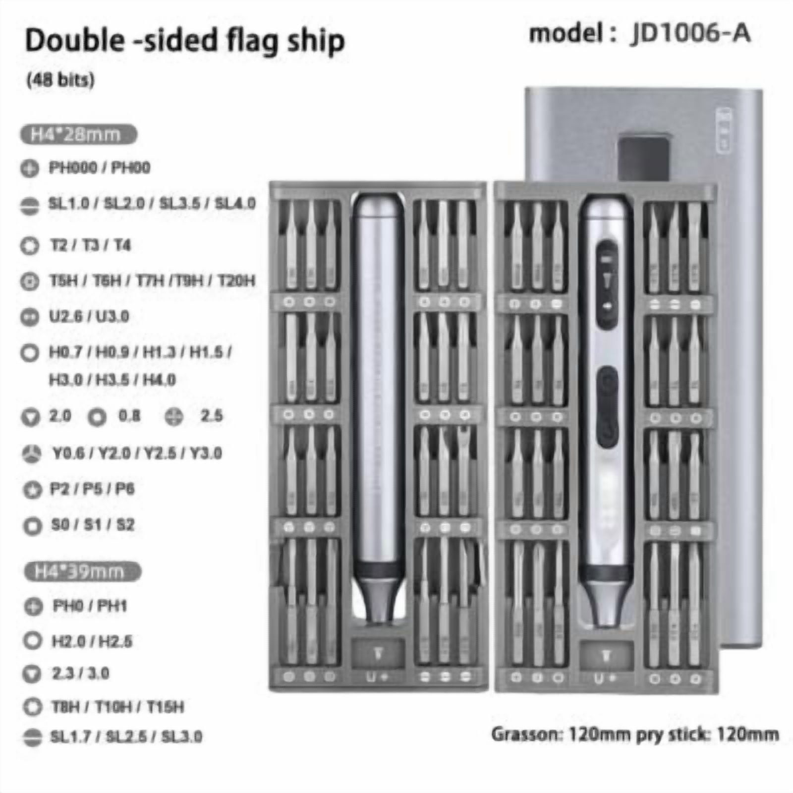 50-in-1 Mini wireless Electric Screwdriver Set 48 Magnetic Bits, LED, Pry Bar & Tweezers Max 3.5 N.m Torque Multi-Function Repair Kit for Smartphones, Laptops, Cameras to Glasses, Toy & More