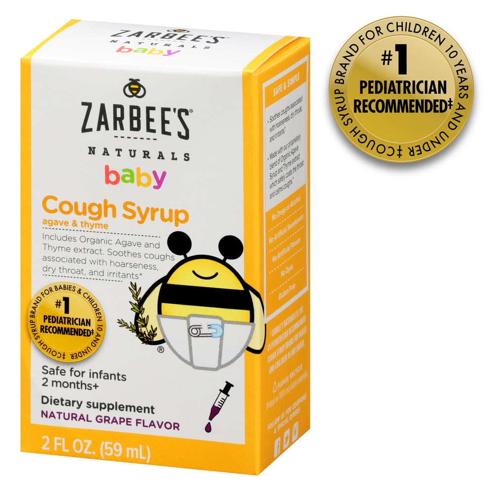 Zarbee S Naturals Baby Cough Syrup With Agave Thyme Natural