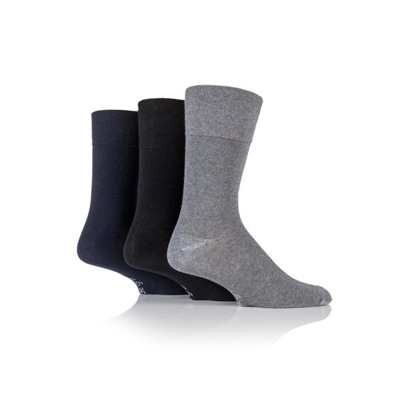 Men's Charcoal/Navy/Black Crew Sock
