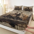 thumbnail image 3 of Feelyou 3D Bear Family Twin Sheet Sets, Farmhouse Lodge Cabin Bedding, 3 Pieces, 3 of 7