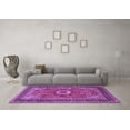 thumbnail image 3 of Ahgly Company Indoor Rectangle Persian Purple Traditional Area Rugs, 6' x 9', 3 of 4
