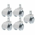 thumbnail image 2 of Ruedas para silla de oficina de resistencia, 5 piezas, 360, ruedas giratorias silenciosas para silla, rueda para silla de escritorio, rueda de Blanco B DYNWAVEMX ruedas giratorias, 2 of 8