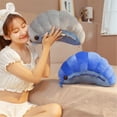 thumbnail image 4 of Plush Likelike Insect Plush Toys-11.8" Pill Bug Stuffed Soft Animals Pillow Back Cushion Insect Doll Toys Birthday Gift(Grey), 4 of 7