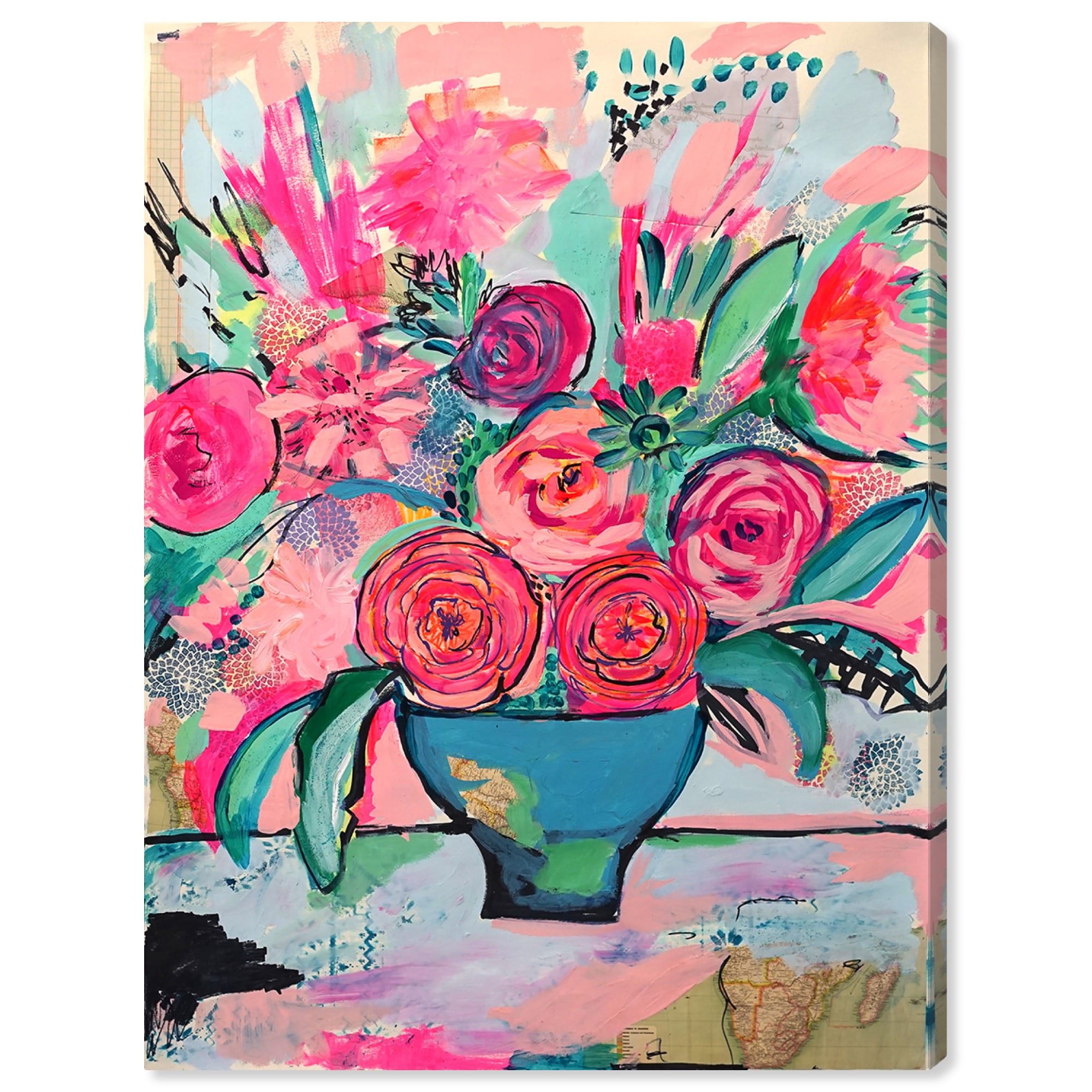Runway Avenue Floral and Botanical Wall Art Canvas Prints 'Viva la Vida