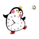 thumbnail image 1 of Reloj De Pared De Madera Y Latón Con Forma De Pingüino De Dibujos Animados, Mini Figura De Mascota De Té, Adorable Decoración Multifuncional A Pilas Para Dormitorio, Hogar Y Oficina., 1 of 8