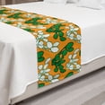 thumbnail image 2 of Succulent Bed Runner, Cartoon Style Illustration of Cactus, Decorative Accent Bedding Scarf for Hotels Homes and Guestrooms, King, Marigold Jade Green, by Ambesonne, 2 of 2