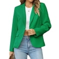 thumbnail image 3 of Womens Casual Blazers Long Sleeve Lapel Button Slim Work Office Blazer Jacket, 3 of 7