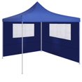 thumbnail image 3 of Carpa lateral VidaXL de poliéster y PVC de 4 x 2 m, azul con ventanas, 3 of 6