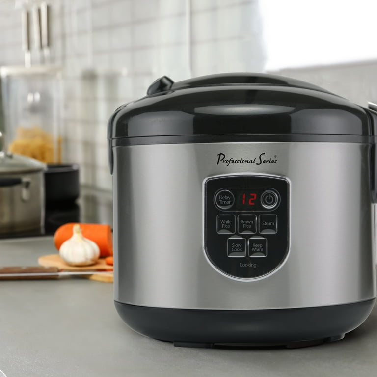 20 Cup Digital Rice Cooker Stainless Steel: Home & Kitchen