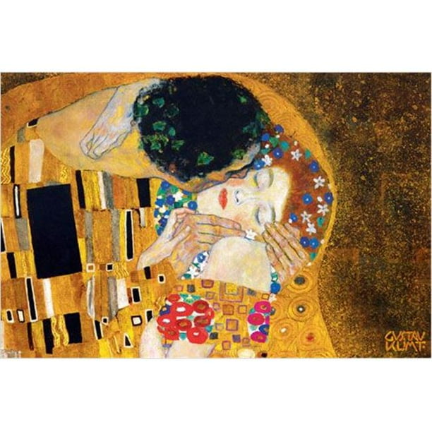 EuroGraphics 1500-0142 le Baiser (Détail) Gustav Klimt Affiche