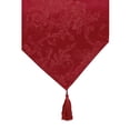 thumbnail image 3 of Elrene Home Fashions Poinsettia Elegance Jacquard Holiday Table Runner, Red, 13" x 70", 3 of 4