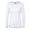 White, variant on Adar Womens Comfort Long Sleeve Fitted T-Shirt Underscrub Tee- 3400 - Black - XXS