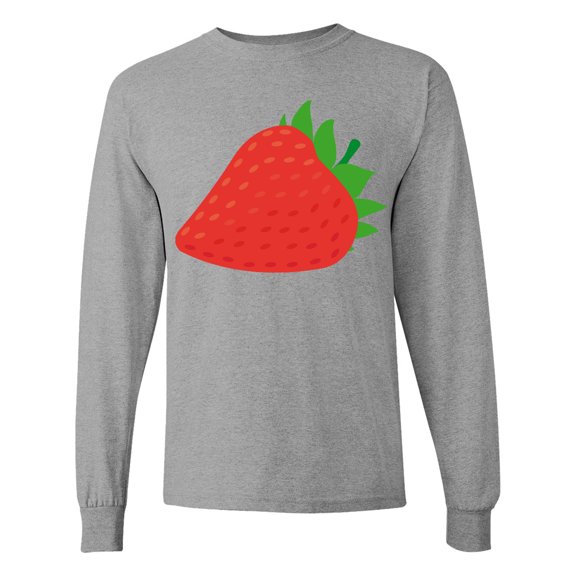 Inktastic Strawberry Fruit Long Sleeve T-Shirt