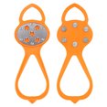 thumbnail image 3 of 5 Dientes Garras para Hielo Y Nieve Zapato Antideslizante Ajustable Picos () Naranja, 3 of 6