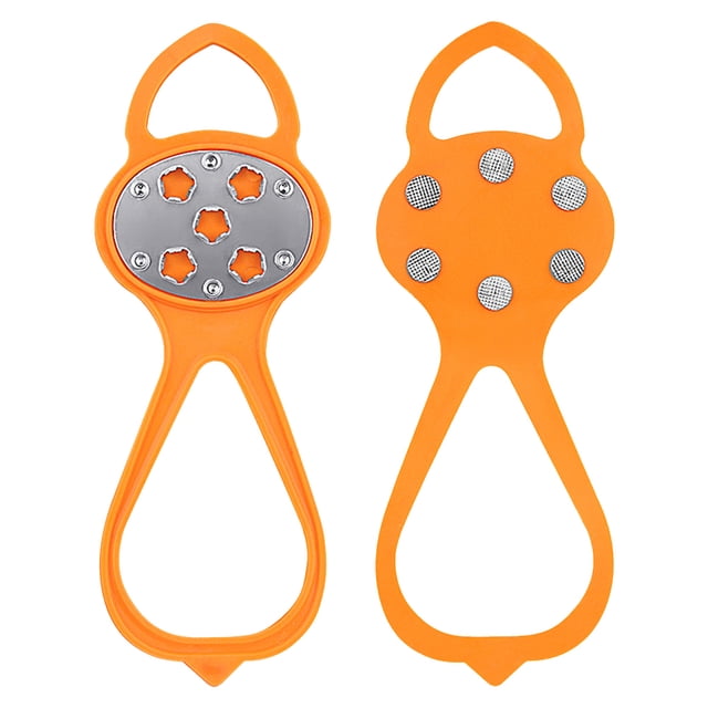 Zapato para Espigas Hielo Crampones Nieves Garras 5 Dientes Sin Deslizamiento Zapatos