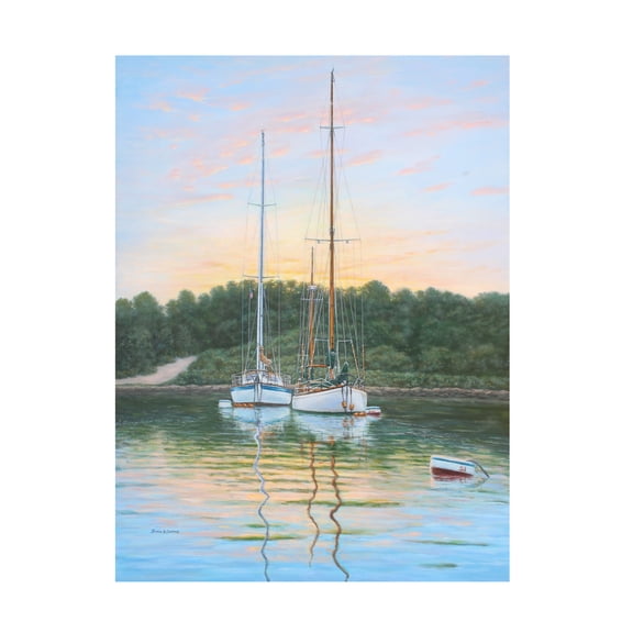 Canvas Wall Art - Bruce Dumas 'Stonington Beauties II' Wall Art for Living Room, Bedroom, or Office Décor by Trademark Fine Art - 14 x 19 Inches