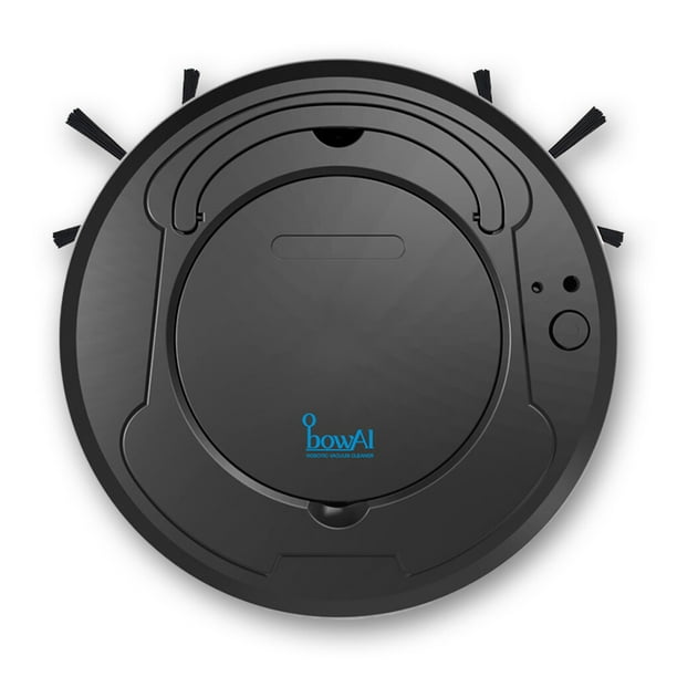 Billuyoard Aspiradora inteligente automática recargable por USB, máquina de limpieza de pelo de mascotas para suelo duro eléctrico, accesorios Electrodomésticos Negro