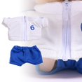 thumbnail image 1 of Muñeca de peluche pantalones Ropa para muñecas Imaginación Educativa Coordinación Bricolaje Flexibilidad Accesorios fotográficos Disfrazar a la Pantalón azul, 1 of 10