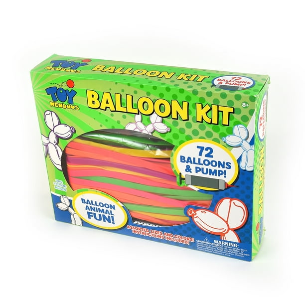 Toymendous 72 piece Animal Blow Up Balloons With Pump