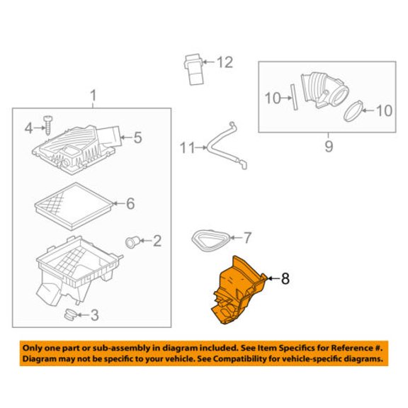 GM OEM Air Cleaner Intake-Air Baffle 22753241