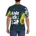 thumbnail image 2 of Naloa Avocado in Space1 Men's T-Shirt Sport T-shirt Men's Basic Tee Casual Men's Shirt, Round Neck, Short Sleeves - 3X-Large, 2 of 5