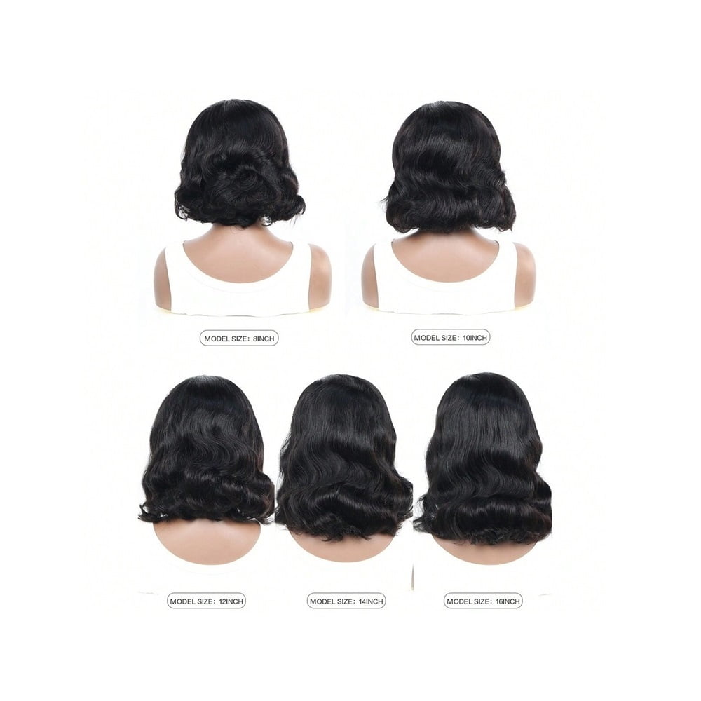 13x4 Transparent Lace Frontal Short Bob Human Hair Wigs 180% Brazilia Lace Front Wig for Women