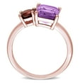 thumbnail image 5 of Everly Women's Amethyst and Garnet Rose Gold Plated Ring, 5 of 9