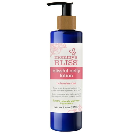 Mommy s Bliss Blissful Belly Lotion for Pregnancy Stretch Marks  Bohemian Rose Scent  8 fl. oz. (case of  8