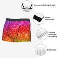 thumbnail image 5 of Kdxio Men's Boxer Briefs with Colorful Glitter Print - Comfortable and Breathable Underwear for Everyday Wear, 5 of 7