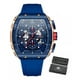 thumbnail image 1 of Reloj de pulsera Mini Focus MF0399g con cuerpo negro, analógico, para hombre, con correa de silicona azul y hebilla simple, 1 of 8